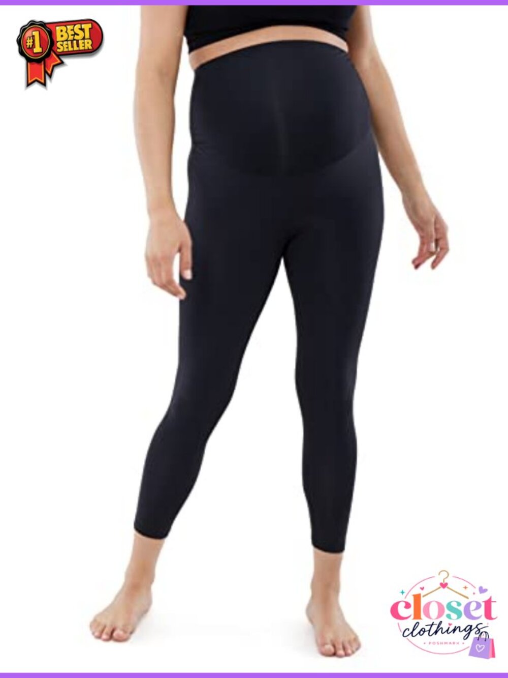 Maternity Active Flare Leggings High Rise Pull On Yoga Pants